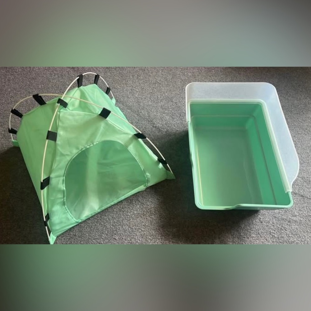 Animal Tent & Litter Pan Bundle